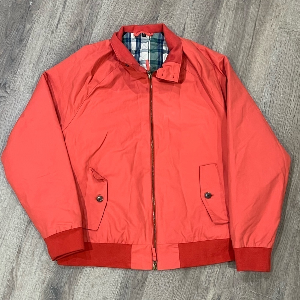 Bonobos The Harrington Jacket Size Medium Sold Out Orange Classic Barracuda G7